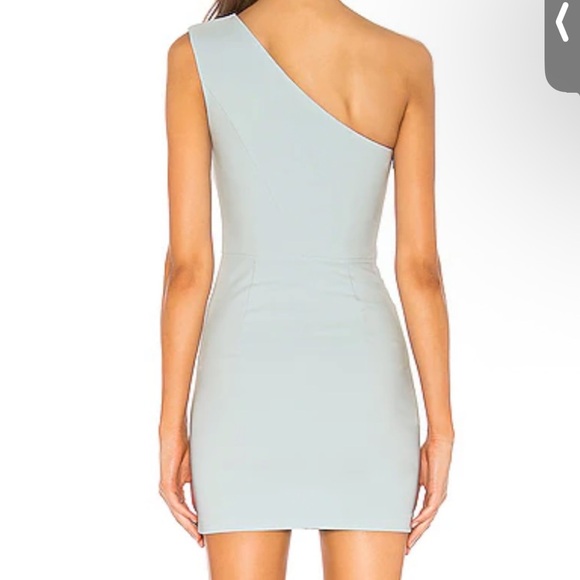 Michael Costello for Revolve Elegant One-Shoulder Blue Dress - Picture 3 of 10